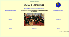 Desktop Screenshot of chantemonde.org